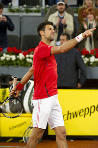 Tennis Match Novak Djokovic vs Kei Nishikori in Madrid