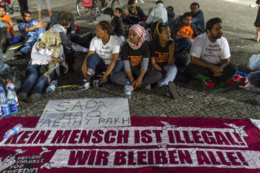 Hungerstreik vor dem Brandenburger Tor, Berlin