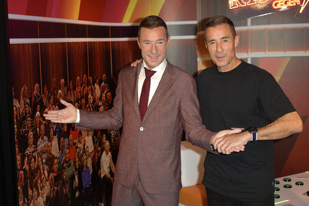 Kai Pflaume bei der Präsentaion seiner Wachsfigur in Berlin