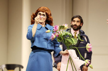 Theaterprobe 'Sophia oder Das Ende der Humanisten' in Berlin