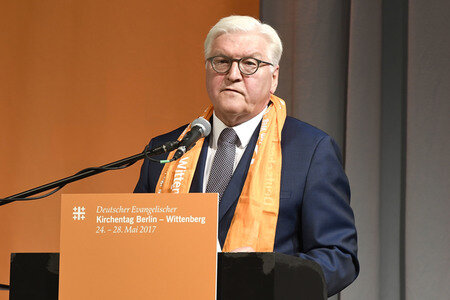 Steinmeier auf dem 36. Deutschen Evangelischen Kirchentag in Berlin