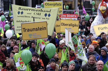 Demonstration 'Wir haben es Satt!' in Berlin
