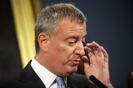 Bill de Blasio Pressekonferenz  in New York