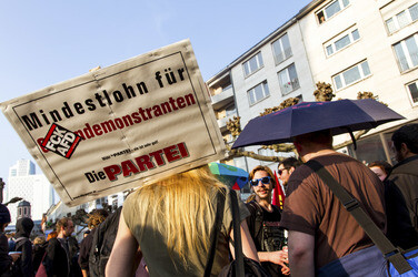 Demonstration gegen die EZB, Frankfurt