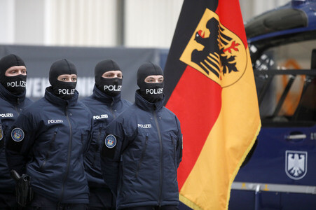 Indienststellung der Drohnenabwehreinheit der Bundespolizei in Ahrensfelde