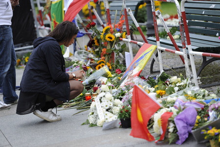 Gedenken an die Opfer des Anschlags von Nizza in Berlin