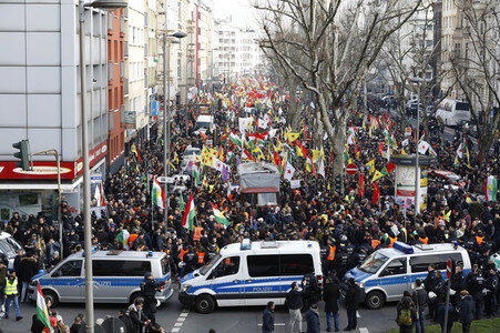 Kurden-Demo in Köln
