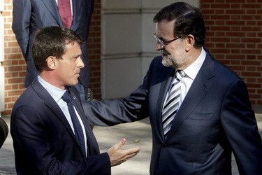 Manuel Valls besucht Mariano Rajoy, Madrid