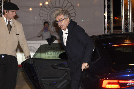 Ankunft von Wim Wenders auf dem San Sebastian Film Festival 2017