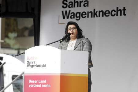 Wahlkampfveranstaltung des BSW in Duisburg