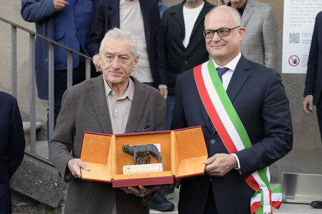 Verleihung des Lupa Capitolina an Robert De Niro in Rom
