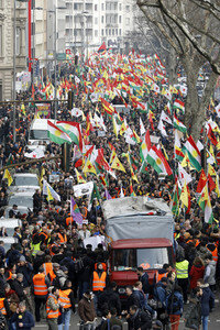 Kurden-Demo in Köln
