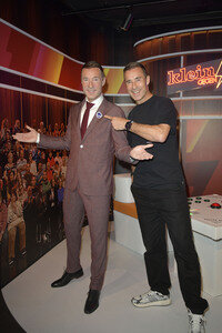 Kai Pflaume bei der Präsentaion seiner Wachsfigur in Berlin