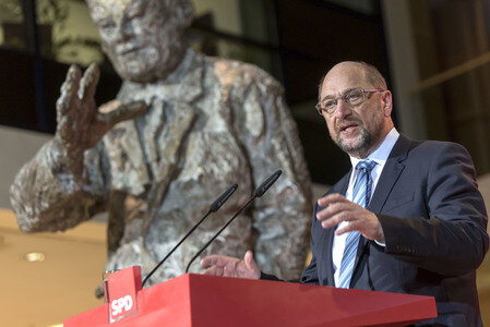 SPD-Pressekonferenz zu den Koalitionsverhandlungen in Berlin