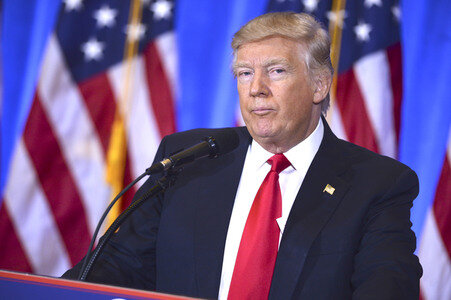 Donald Trump Pressekonferenz in New York