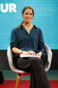 Martina Clavadetscher auf der Frankfurter Buchmesse 2025 in Frankfurt