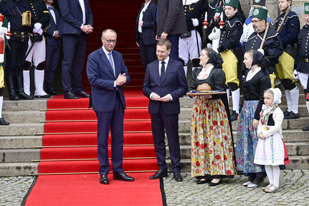 Antrittsbesuch von Bundeskanzler Friedrich Merz im Freistaat Sachsen in Dresden