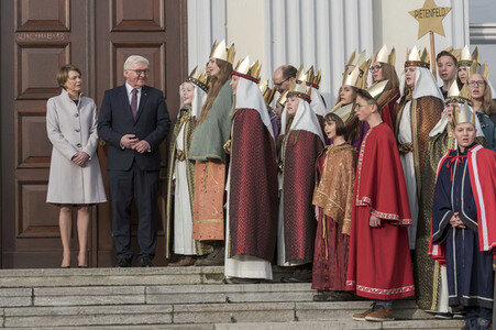 Frank-Walter Steinmeier empfängt die Sternsinger in Berlin