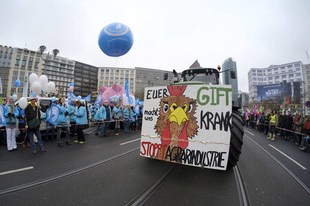 Demonstration 'Wir haben es Satt!' in Berlin