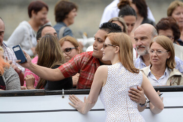 Ankunft von Jessica Chastain beim San Sebastian Film Festival 2014