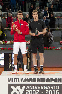 Tennis Match Novak Djokovic vs Andy Murray in Madrid