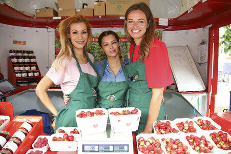 Erdbeer-Charity-Verkauf in Hamburg