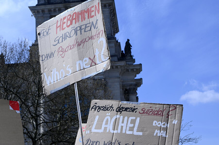 Großdemonstration von Psychotherapeuten gegen geplante Honorarkürzungen in Berlin