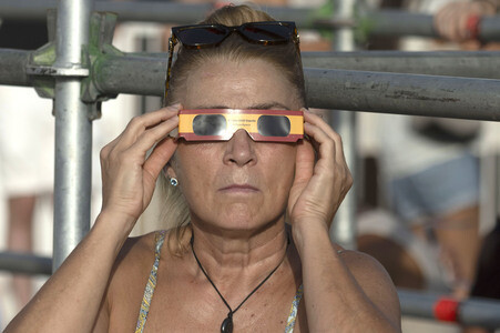 Sonnenfinsternis über Spanien
