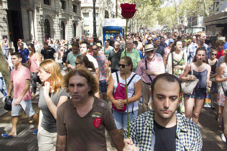 Trauer um die Opfer des Terroranschlags in Barcelona
