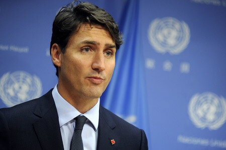 UN-Pressekonferenz  mit Justin Trudeau in New York