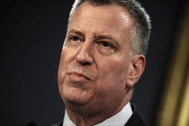 Bill de Blasio Pressekonferenz, New York