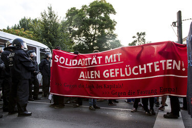 Demonstration gegen Rassismus und Abschiebungen, Berlin
