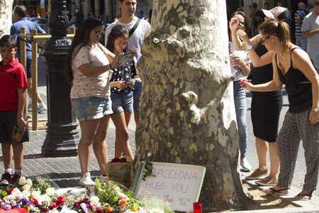 Las Ramblas nach dem Terroranschalg in Barcelona