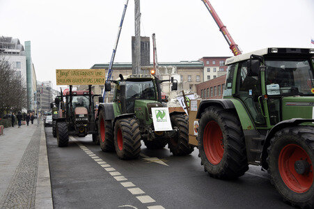 Demonstration 'Wir haben es Satt!' in Berlin