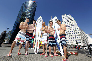 Open Air-Fashionshow des Menswear-Labels Camp David, Berlin