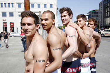 Open Air-Fashionshow des Menswear-Labels Camp David, Berlin