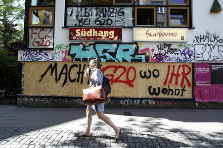 Impressionen vom G-20-Gipfel in Hamburg