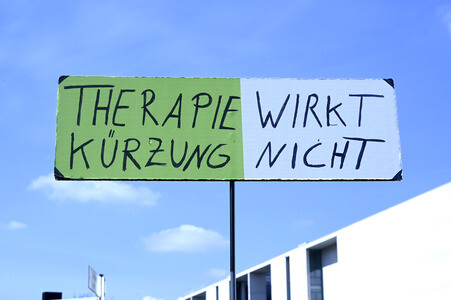 Großdemonstration von Psychotherapeuten gegen geplante Honorarkürzungen in Berlin