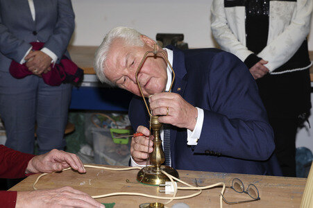 Besuch von Frank-Walter Steinmeier in Hoyerswerda