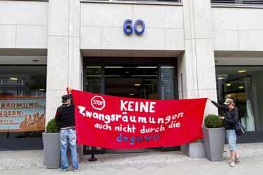 'Zwangsräumung stoppen' Aktion, Berlin