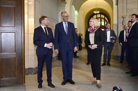 Antrittsbesuch von Bundeskanzler Friedrich Merz im Freistaat Sachsen in Dresden
