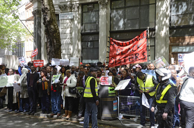 Protest gegen die Entführung von über 200 nigerianischen Mädchen, London