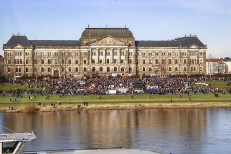Pegida Großkundgebung in Dresden
