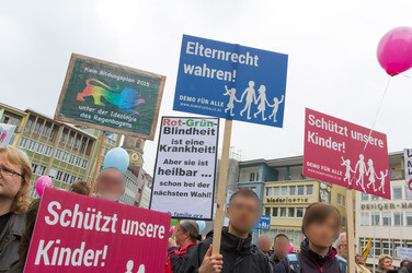 Bildungsplan-Demos in Stuttgart