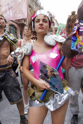 Demoparade gegen Fashion Terror und für Faire Mode und Trashion, Berlin