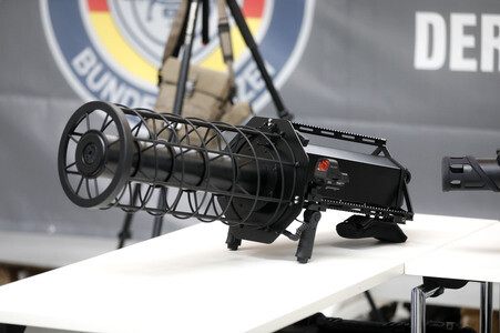 Indienststellung der Drohnenabwehreinheit der Bundespolizei in Ahrensfelde