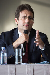 Pressekonferenz mit Matthias Fekl in Hongkong