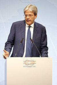 G20 Pressekonferenz von Paolo Gentiloni in Hamburg