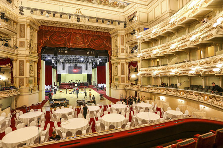 Vorbereitung zum SemperOpernball 2016 in Dresden
