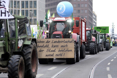 Demonstration 'Wir haben es Satt!' in Berlin